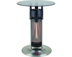 Verwarmingstafel Zilver - Terrasverwarmer Tafel voor Buiten