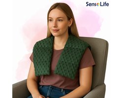 Verzwaarde Nek- en schouderkussen - 3 kg - donkergroen - Schoudersgewichten