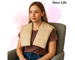 Verzwaarde Nek- en schouderkussen - 4 kg - beige kleur - Schoudersgewichten