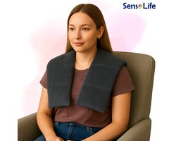 Verzwaarde Nek- en schouderkussen - 4 kg - zwart - Schoudersgewichten