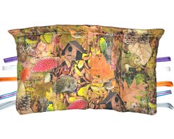 verzwaringskussen- verzwaardekussen- kussen bosdieren met friemels