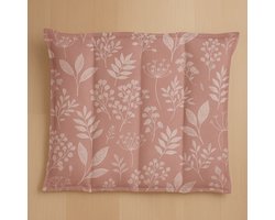 verzwaringskussen - verzwaardekussen - oker roze bladeren