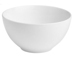 Vessia Kommetjes / serveer schaaltjes Limoges - porselein - 16 x 8 cm - wit - Stapelbaar - 1000 ml - soepkommen - schalen - keuken