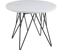 Vestbjerg - Prunus lamp table,marble tabletop Bianco