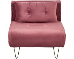 VESTFOLD - Slaapbank - Roze - Fluweel