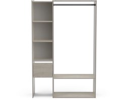 Vestiaire Californie | 118 x 39,6 x 183 cm | Grijs