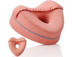 Vestifex® Kniekussen Voor In Bed - Beenkussen Zijslaper - Zijslaapkussen - Orthopedisch Traagschuim - Roze