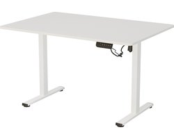 Vestland Zit-Sta Bureau Elektrisch In Hoogte Verstelbaar - Conform ARBO-norm - Geheugenfunctie - 120 x 80 CM - Wit