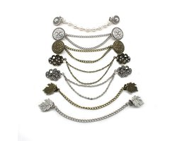 Vestsluiting - 7 Stuks - Vestclip Dames - Vestsluiting dames - Vestspeld met ketting - Kraag clip - Voor blouse, gebreid jasje, trui en jurken - Antislip Vaste Gesp