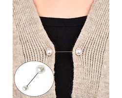 Vestsluiting - vestclip dames -Small pearl Big pearl - vestsluiting dames - vestclip - vestsluiting vestclip - sjaalspeld - vestspeld - vestklem