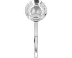 Vetafschuimer, 304 roestvrijstalen vetafschuimer voor koken, fijnmazige zeef, voedselzeef geschikt voor het scheiden van drijvend schuim, vet, vetolie voedselzeef keukengereedschap