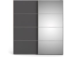 Veto Schuifdeurkast 2 deuren breed 183 cm wit, grijs.