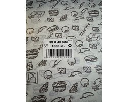 Vetvrij Papier wit 30 x 40cm 1000st