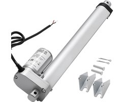 VEVOR 12V Lineaire Aandrijving, 250 mm Lineaire Motor met 15 mm/S, 1000 N Lineaire Actuator met Ip54-Bescherming en Montagebeugel, Lineaire Actuatoren voor In Hoogte Verstelbare Bureaus, Relaxfauteuils, Raam- en Deuropeners