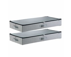 VEVOR 2 x Onderbed Ladekast Onderbedcontainer 85x43x12CM 45L Opbergruimte