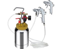 VEVOR 30L Verftank,70psi,Φ 80 X 42,5 Cm, Handmatig Mengen,Instelbare Druk, Voor Zowel Woondecoratie Als Industrieel Spuiten, Woonaccessoires, Muren, Schuttingen, Bouwvoertuigen, Boten