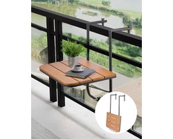 VEVOR Balkontafel Hangtafel Balkon Hangtafel Opvouwbaar Opvouwbare Tafel 595x400mm