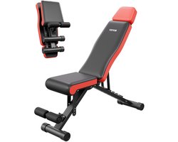 VEVOR Gewichtbank Sit-Up Bank Multifunctionele Trainingsbank Verstelbaar Opvouwbaar