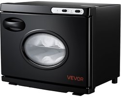VEVOR Handdoekwarmer, 23 Liter Capaciteit voor 36 Handdoeken met Clip, Roestvrijstalen Frame en Transparant Venster, Handdoekwarmer voor Spa, Kapper, Massagesalon, Stoomverwarmingsfunctie en Schoonmaaklampje