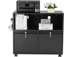 VEVOR Mobiele Archiefkast met 2 Lades Aan De Zijkant met Slot