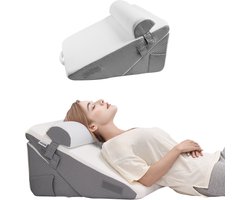 VEVOR Orthopedisch Bed Wigkussen Wigkussen 3-Delige Set Rugkussen Bed