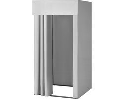 VEVOR Paskamer Draagbaar Paskamer Privacy Scherm Grijs-Wit 99x99x198cm