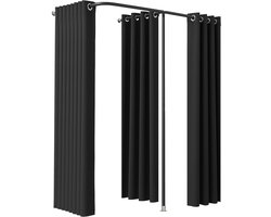 VEVOR Paskamer Privacy Gordijnen Zwart 200x100x200cm