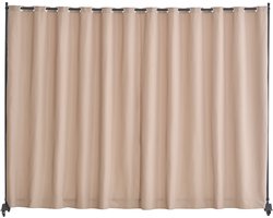 VEVOR Room Divider Partitie Scherm Draagbaar Oprolbaar Enkel Paneel Kantoor Bruin