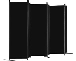 VEVOR Scheidingsscherm 3110 mm 6 Panelen Privacyscherm Zwart Kantoor