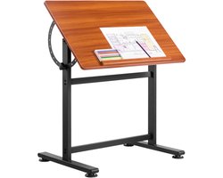 VEVOR Tekentafel Schildertafel Verstelbare 90° Kantelbare Houten Kunstenaarstafel Leestafel