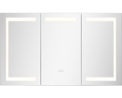 VEVOR Verlichte Medicijnkast met Gehard Glazen Spiegel 100x60cm