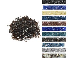 VEVOR Vuurglas 4,5 KG Glazen Stenen 12,7MM Haardglas Glazen Stenen Decoratie Koperkleur