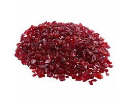 VEVOR Vuurglas Vuurkorf Glazen Stenen 4,5 KG 12-19MM Glazen Stenen Haardglas Rood