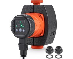 VEVOR Warmwatercirculatiepomp Energiezuinige Hoogrendementscirculatiepomp ECM Permanente Magneetmotor 220V 60W, 67 L/min Max. Stroomsnelheid, 8 M Maximale Lift, 1-1/2" Schroefdraadverbinding, 5 Intelligente Regelstanden Laag Geluidsniveau
