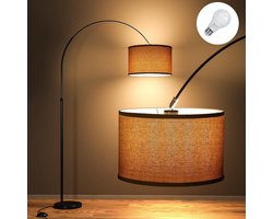 VH Supplies® Booglamp - Vloerlamp - Staande Lamp - 1 Lichts - 180 cm hoog