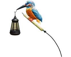 VHV - Solar Tuinlamp - Tuinprikker - Buitenlamp Solar - Kolibrie Decoratie - Tuinlamp Op Zonne Energie - Voor Tuinpad Gazon Patio