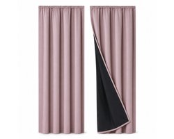 VHV - Verduisteringsgordijn - Gordijnen woonkamer - Zonwerend gordijn - Set met twee panelen - Voor slaapkamer en woonkamer