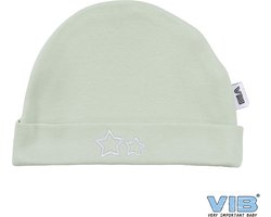 VIB® - Muts rond - Sterretjes (Mint) - Babykleertjes - baby muts - baby muts newborn - baby mutsje - baby cadeau - kraam cadeau - baby aankodiging