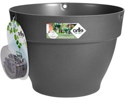 Vibia Campana Hanging Bowl 26 - Flowerpot for Outdoor - Ø 66 x H 183 cm - Anthracite by Elho