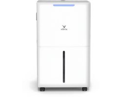 Vibrix DryFlow6 Luchtontvochtiger – 6L per dag – Wasdroogfunctie – Stil & Energiezuinig – Ontvochtiger voor Badkamer, Kelder, Zolder & Slaapkamer – Slimme Dehumidifier