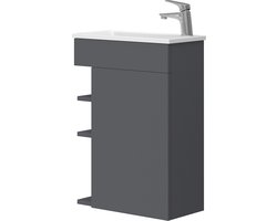 Vicco Amadeo Badkamermeubel set – 2 delen, met wastafel Antraciet