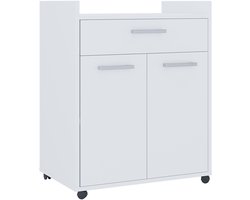 Vicco Ansel Rolcontainer – 60 x 40 cm met laden Wit