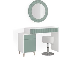 Vicco Arles Kaptafel – 120 cm met krukje Groen met krukje