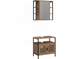 Vicco Badkamermeubelset Linara, Eiken, 2-delig