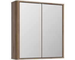 Vicco Badkamerspiegelkast Skara, Eiken, 56 x 58.4 cm