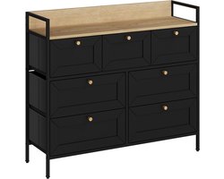 Vicco Belaro Ladekast – 98 x 85 cm met 7 laden Zwart