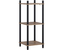 Vicco Bivio Hoekrek – 30 x 72 cm 3 planken Eik goud/antraciet