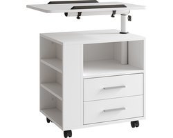 Vicco Bora Nachtkastje – 60 x 69 cm met 2 laden Wit