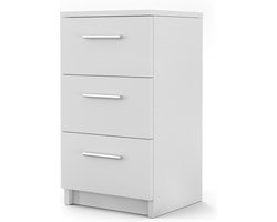 Vicco Boxspring nachtkastje – 38 x 66 cm Wit