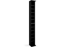 Vicco CD Rek – 21 x 183.6 cm Groot Zwart